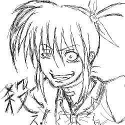 Rule 34 | 00s, 1girl, bow, evil grin, evil smile, female focus, grin, lowres, lyrical nanoha, magical girl, mahou shoujo lyrical nanoha, mahou shoujo lyrical nanoha a&#039;s, mahou shoujo lyrical nanoha strikers, smile, solo, takamachi nanoha, twintails, white devil