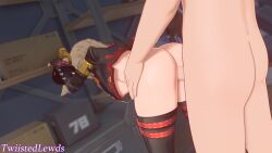 1boy 1girl 3d animated blonde_hair breasts burnice_white clothed_female_nude_male jacket nipples nude open_clothes open_jacket sex sex_from_behind sunglasses sunglasses_on_head tagme twiistedlewds video wise_(zenless_zone_zero) zenless_zone_zero