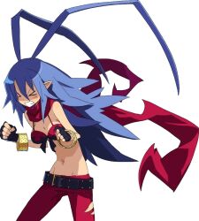 1girl artist_request belt disgaea disgaea_d2 laharl laharl-chan navel official_art pants tagme