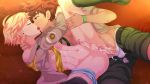 2boys abs aftersex anal animated blonde_hair blush boy_scout brown_hair camp_buddy cum erection from_side highres hunter_springfield hybrid_animation keitaro_nagame kiss male_focus male_penetrated mikkoukun multiple_boys muscular penis scout_movement scout_uniform sex shota spooning testicles uncensored video yaoi yellow_eyes
