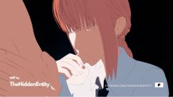 1girl animated animated_gif braid chainsaw_man fellatio hetero makima_(chainsaw_man) oral penis ponytail thehiddenentity