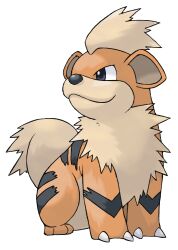 animal_focus closed_mouth dog full_body gen_1_pokemon growlithe highres nintendo no_humans official_art pokemon pokemon_(creature) pokemon_focus pokemon_frlg smile solo sugimori_ken third-party_source transparent_background
