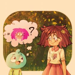 1boy 2girls amphibia anne_boonchuy crossover disney fee harvey harvey_beaks multiple_girls nickelodeon