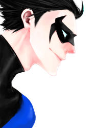 1boy batman_(series) black_hair dc_comics dick_grayson domino_mask male_focus mask nightwing solo superhero_costume tachibana_(ghosts_0119)