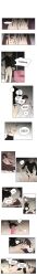 2girls bed black_sweater blonde_hair blush brown_hair comic couch couple d.va_(overwatch) dildo english_text facial_mark female_focus girl_on_top leg_lock long_hair mercy_(overwatch) multiple_girls overwatch overwatch_1 ponytail sex_toy strap-on sweat sweater team_gaji turtleneck turtleneck_sweater yuri