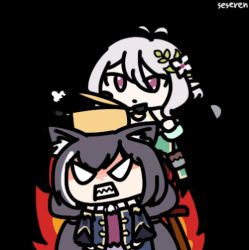 angry animated animated_gif lowres multiple_girls pot princess_connect! seseren