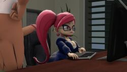 3d aiba_manami anal animated boku_no_hero_academia breasts cleavage cum cum_in_ass cum_in_pussy fellatio glasses high_heels la_brava large_breasts lipstick makeup nipples office_lady oral red_heels sex shortstack sound standing standing_sex tagme thick_thighs thighhighs thighs twintails vadamarts video