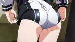 Rule 34 | 2girls, adjusting clothes, animated, ass, ass focus, buruma, close-up, from behind, gluteal fold, isshiki akane, kuroki rei, long hair, multiple girls, panties, panty peek, school uniform, shiny skin, short shorts, shorts, underwear, video, vividred operation, wedgie