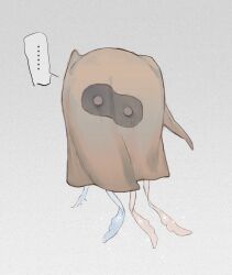 ... 2boys avicinda_(infinity_nikki) bag commentary_request disguise faewish_sprite full_body giroda_(infinity_nikki) grey_background infinity_nikki multiple_boys nikki_(series) simple_background spoken_ellipsis tinakko