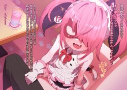 1girl gloves highres large_variant_set original pink_hair robo_mikan tail twintails variant_set white_gloves