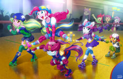6+girls apple_bloom babs_seed lemon_zest maud_pie multiple_girls my_little_pony my_little_pony:_equestria_girls my_little_pony:_friendship_is_magic personification pinkie_pie rarity_(my_little_pony) roller_skates scootaloo skates sunny_flare sweetie_belle tagme uotapo