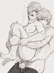 2boys abs anal anal_squirting ass blush cum cum_flood cum_fountain cum_from_ass cum_in_ass cum_on_body cum_on_penis cum_overflow cumdrip ejaculating_while_penetrated ejaculation erection highres leg_grab leg_lift legs_up looking_at_viewer love_bite male_ass male_focus male_penetrated male_pubic_hair multiple_boys muscular muscular_arms muscular_back muscular_legs muscular_male muscular_uke nipples nude orgasm pectorals penis projectile_cum pubic_hair reverse_suspended_congress sex sex_from_behind thighs toned toned_male toned_stomach uncensored veins veiny_penis wonart yaoi