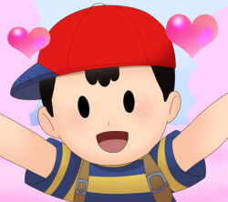 bad_tag black_hair child hat mother_(series) mother_2 ness_(mother_2) nintendo red_hat shirt shota sjsj_10 striped_clothes striped_shirt super_smash_bros.