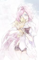 Rule 34 | 1girl, absurdres, black shorts, blue eyes, bouquet, chinese commentary, commentary request, cowboy shot, elysia (honkai impact), flower, highres, holding, holding bouquet, honkai (series), honkai impact 3rd, long hair, pink hair, see-through clothes, see-through veil, short sleeves, shorts, solo, veil, very long hair, xiao baihua