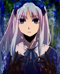 1girl axis_powers_hetalia az0212 bad_id bad_pixiv_id belarus_(hetalia) blue_eyes female_focus gloves hair_ribbon long_hair ribbon silver_hair solo