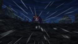 3boys abs age_difference angry animated attack aura beard black_hair blonde_hair blood blood_on_face blouse bracelet clenched_teeth clothes_down club club_(weapon) cross_scar epic evil_grin evil_smile facial_hair fighting fighting_stance giant green_eyes grin helmet holding holding_sword holding_weapon horns jewelry kaidou_(one_piece) kanabou katana killer_(one_piece) large_pectorals long_hair looking_at_another multiple_boys muscular mustache night night_sky one_piece open_clothes open_shirt pectorals roronoa_zoro running scales scar scar_on_chest serious shaded_face shirt short_hair sky smile spikes sword teeth topless_male video weapon wind