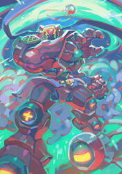 Rule 34 | amphimon, android, armor, digimon, digimon (creature), diving suit, full armor, gynoid, mecha girl, robot girl