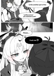 Rule 34 | 2girls, antenna hair, aqua eyes, bare shoulders, blush, bow, breasts, carlotta (wuthering waves), chinese commentary, closed mouth, commentary, commentary request, dated, earrings, english commentary, english text, eye contact, female rover (wuthering waves), gloves, greyscale, hair bow, hairband, highres, jacket, jewelry, large breasts, long hair, looking at another, mixed-language commentary, monochrome, multiple girls, parted bangs, profanity, rover (wuthering waves), signature, smile, spot color, starblame, striped bow, whispering in ear, wuthering waves, yellow eyes, yuri