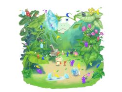 1boy alien backpack bag berry big_nose black_eyes black_skin blue_eyes blue_flower blue_pikmin blue_skin border brown_hair bud bulborb bush carrying closed_eyes cold colored_skin flower flying following gloves glow_pikmin helmet highres holding ice ice_pikmin insect_wings kokko_(4242shimeji) leaf looking_at_another lying marble_(toy) nintendo no_mouth olimar on_back on_side outdoors oversized_object parted_lips pikmin_(creature) pikmin_(series) pikmin_4 pink_flower pink_skin pointy_nose purple_flower purple_hair purple_pikmin purple_skin radio_antenna red_bag red_eyes red_gloves red_light red_pikmin red_skin reflection rock rock_pikmin screw shadow short_hair sitting solid_circle_eyes space_helmet spacesuit triangle_mouth very_short_hair white_border white_flower white_pikmin white_skin winged_pikmin wings yellow_flower yellow_pikmin yellow_skin