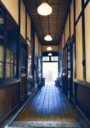 ceiling_light door indoors no_humans original princeeugen2 scenery window wooden_ceiling wooden_floor