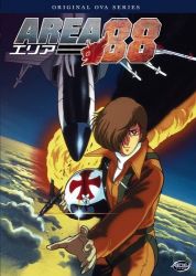 Rule 34 | 1boy, adv, aircraft, area 88, brown hair, cloud, copyright name, explosion, facing viewer, hair over one eye, helmet, kazama shin, lowres, missile, pilot helmet, pilot suit, poster (medium), sky, solo, u.n. squadron, unicorn