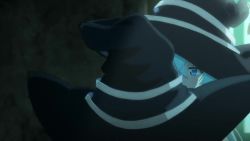 2girls animated audible_speech crying elaina_(majo_no_tabitabi) english_audio giving hat hug indoors majo_no_tabitabi multiple_girls night on_bed saya_(majo_no_tabitabi) sound tagme video witch_hat