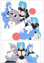 1futa 2girls ahegao akeno(itsnafulol) animal_ears animal_penis apron ass baby between_breasts bikini bikini_top_only blue_fur blue_hair blush breast_sucking breastfeeding breasts breasts_out bulge cervina_(character) choker comic commanderolympus cum cum_in_pussy doggystyle fox_ears fox_girl fox_tail from_behind full_nelson furry furry_female furry_with_non-furry futa_with_female futanari gloves green_eyes grey_fur group_sex height_difference highres horse_penis huge_ass huge_breasts if_they_mated impregnation interspecies krystal large_penis looking_at_viewer maid maid_apron maid_bikini maid_headdress midriff moaning multiple_girls nintendo penis purple_eyes pussy sex sex_from_behind size_difference smile sports_bikini sports_bra star_fox star_fox_adventures swimsuit tail thick_thighs thighhighs thighs threesome twintails unconventional_maid vaginal veins veiny_penis white_fur wide_hips wolf_ears wolf_girl wolf_tail yellow_eyes