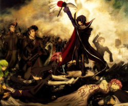 5girls 6+boys c.c. clovis_la_britannia code_geass diethard_ried euphemia_li_britannia fine_art_parody food french_revolution japanese_flag jeremiah_gottwald kouzuki_kallen lelouch_vi_britannia liberty_leading_the_people multiple_boys multiple_girls non-web_source order_of_the_black_knights_uniform ohgi_kaname parody pizza rakshata_chawla rolo_lamperouge spoilers sumeragi_kaguya third-party_edit toudou_kyoushirou zero_(code_geass)