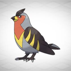 beak bird fakemon grey_background kigumichan lowres nintendo no_humans pokemon solo