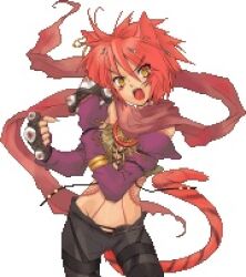 1girl artist_request shining_(series) shining_force_feather tagme tattoo teeda_(shining_force_feather)