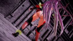 1girl 3d animated artist_request ass ass_focus ass_shake audible_music blush boots brown_hair cameltoe curvy dancing gloves highleg highleg_leotard highres huge_ass jiggle leotard long_hair looking_at_viewer mikumikudance_(medium) mizuki_yukikaze one-piece_tan pink_eyes shiny_skin skirt smile sound spread_legs standing tagme taimanin_(series) taimanin_yukikaze tan tanline thighhighs thong_leotard twintails very_long_hair video