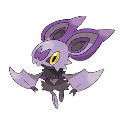 animal_focus artist_request bat_(animal) closed_mouth full_body gen_6_pokemon nintendo no_humans noibat official_art pokemon pokemon_(creature) pokemon_focus pokemon_xy simple_background solo third-party_source white_background yellow_eyes