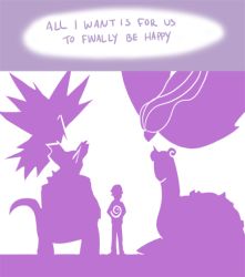 1boy cocowoushi creatures_(company) english_text game_freak gen_1_pokemon helix_fossil lapras legendary_pokemon male_focus monochrome nidoking nintendo pidgeot pokemon pokemon_(creature) purple_theme red_(pokemon) silhouette twitch_plays_pokemon zapdos