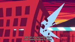 2girls animated anime_screenshot battle blood brief_(psg) city destruction garterbelt_(psg) gun intestines long_hair multiple_girls panty_&amp;_stocking_with_garterbelt panty_(psg) sound stocking_(psg) tagme video weapon