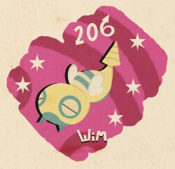 animal_focus closed_eyes closed_mouth commentary drop_shadow dunsparce english_commentary full_body gen_2_pokemon nintendo no_humans pokedex_number pokemon pokemon_(creature) pokemon_focus solo star_(symbol) wesleyirizarry17