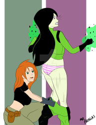 assisted_exposure humiliation kim_possible kim_possible_(series) mrbragas panties pantsed shego underwear