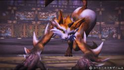 3d cat claws furry mynx official_art solo toukiden yellow_eyes