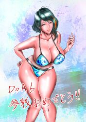 Rule 34 | 1girl, bikini, breasts, dead or alive, dead or alive 6, donguri sensei, highres, large breasts, solo, swimsuit, tamaki (doa)