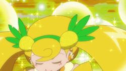 1girl alternate_costume alternate_hairstyle animated animated_gif creatures_(company) eevee female_focus game_freak gen_1_pokemon lana_(pokemon) nintendo pokemon pokemon_(anime) pokemon_(creature) pokemon_sm113 pokemon_sm_(anime) solo