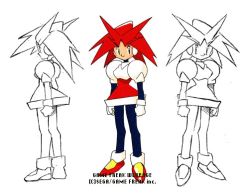 beatrice_(pulseman) concept_art official_art pulseman reference_sheet simple_background sugimori_ken tagme