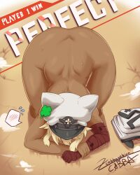 ass cabbagebinn dark-skinned_female dark_skin guilty_gear guilty_gear_strive nude ramlethal_valentine