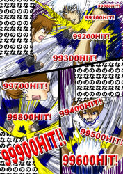 Rule 34 | 00s, 1boy, 1girl, battle, milestone celebration, lyrical nanoha, magical girl, mahou shoujo lyrical nanoha, mahou shoujo lyrical nanoha strikers, punching, purple eyes, red hair, takamachi nanoha, white devil, white hair, zafira