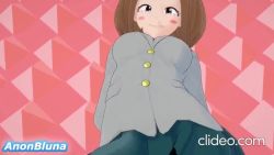 1boy 1girl 3d animated anonbluna artist_name ass ass_shake bodysuit boku_no_hero_academia bouncing_breasts bow bow_panties breasts breasts_out brown_eyes brown_hair cheerleader clothed_female_nude_male clothes_lift clothing_aside cowgirl_position cum cum_in_pussy cum_overflow desk doggystyle feet_up girl_on_top happy_sex hetero huge_filesize koikatsu_(medium) large_breasts leaning_forward legs_up lying mating_press nipples nude on_back on_desk open_clothes open_shirt panties panties_aside penis pom_pom_(cheerleading) pov pov_crotch school_uniform sex sex_from_behind shirt_lift short_hair sitting skirt skirt_lift sound spread_legs straddling tagme testicles torn_bodysuit torn_clothes underwear uraraka_ochako vaginal video watermark web_address white_panties