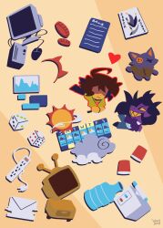 animated animated_gif ant_tenna artist_name black_background c._round cloud commentary computer_mouse crown cup cuptain_(deltarune) deltarune dice disposable_cup electrical_outlet elnina_(deltarune) english_commentary envelope heart highres jevil kris_(dark_world)_(deltarune) kris_(deltarune) lanino_(deltarune) mizzle_(deltarune) monitor pippins_(deltarune) queen_(deltarune) ralsei ramb_(deltarune) rouxls_kaard schedule seam_(deltarune) soul_(deltarune) spamton_g._spamton sun susie_(dark_world)_(deltarune) susie_(deltarune) tasque_manager television viviiyon water_cooler yellow_background