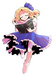 Rule 34 | 1girl, alice margatroid, alice margatroid (pc-98), alphes (style), bare arms, blonde hair, blue hairband, blue ribbon, blue skirt, bobby socks, book, commentary request, dairi, frilled skirt, frills, full body, grimoire of alice, hair between eyes, hairband, holding, holding book, large variant set, leg up, open book, parody, parted bangs, puffy short sleeves, puffy sleeves, ribbon, shirt, short hair, short sleeves, skirt, socks, solo, style parody, tachi-e, touhou, touhou (pc-98), transparent background, variant set, white shirt, white socks