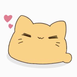 :3 animal_focus animated animated_gif blob_(google) cat closed_eyes commentary_request heart no_humans original simple_background umihio white_background
