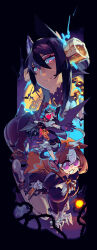Rule 34 | 3girls, animal ears, black bow, black bowtie, black dress, black gloves, black hair, black hairband, blue eyes, blue flower, blue rose, blue wings, blush, bow, bowtie, breasts, brooch, brown hair, claw pose, closed mouth, collared shirt, commentary request, dark-skinned female, dark skin, demon wings, dress, ear covers, ear ornament, fangs, flower, frilled hairband, frilled skirt, frilled sleeves, frills, full body, gem, gloves, gold trim, hair between eyes, hair ornament, hair over one eye, hairband, halloween, halloween costume, high-waist skirt, highres, horse ears, horse girl, horse tail, inaki shinrou, jack-o&#039;-lantern ornament, jewelry, juliet sleeves, kneeling, large breasts, long bangs, long hair, long sleeves, looking at viewer, medium breasts, meisho doto (dot-o&#039;-lantern) (umamusume), meisho doto (umamusume), multicolored hair, multiple girls, object through head, official alternate costume, official alternate hairstyle, open mouth, pantyhose, puffy sleeves, pumpkin hat, purple eyes, purple footwear, purple skirt, red bow, rice shower (make up vampire!) (umamusume), rice shower (umamusume), rose, screw in head, shadow, shirt, shoes, short sleeves, single ear cover, skirt, sleeves past wrists, smile, spider web print, standing, star (symbol), streaked hair, symboli kris s (jetblack automaton) (umamusume), symboli kris s (umamusume), tail, two-tone hair, umamusume, upper body, white hair, white pantyhose, white shirt, wings