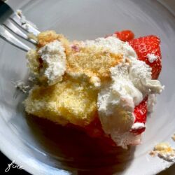 artist_name cake commentary english_commentary fine_9725 food food_focus fork fruit original plate realistic still_life strawberry