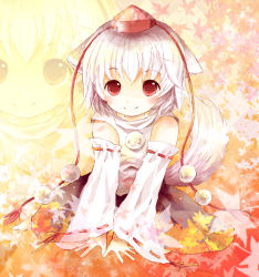 1girl bad_id bad_pixiv_id female_focus ichitaro inubashiri_momiji smile solo touhou zoom_layer