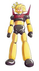 alphes_(style) clenched_hands closed_mouth dairi full_body glowing glowing_eyes highres hisou_tensoku large_variant_set legs_apart looking_at_viewer mecha no_humans parody robot solo spikes standing style_parody tachi-e touhou touhou_hisoutensoku transparent_background variant_set wings